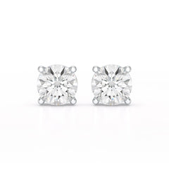 1 Carat Studs Lab Diamond Round Earrings