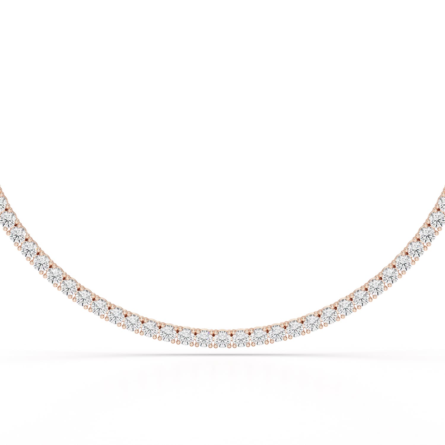 30.32 CT Lab Diamond Riviere Necklace - Jama Jewels 