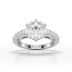 Lab Diamond 3.74 CT Round Cut Wedding Ring