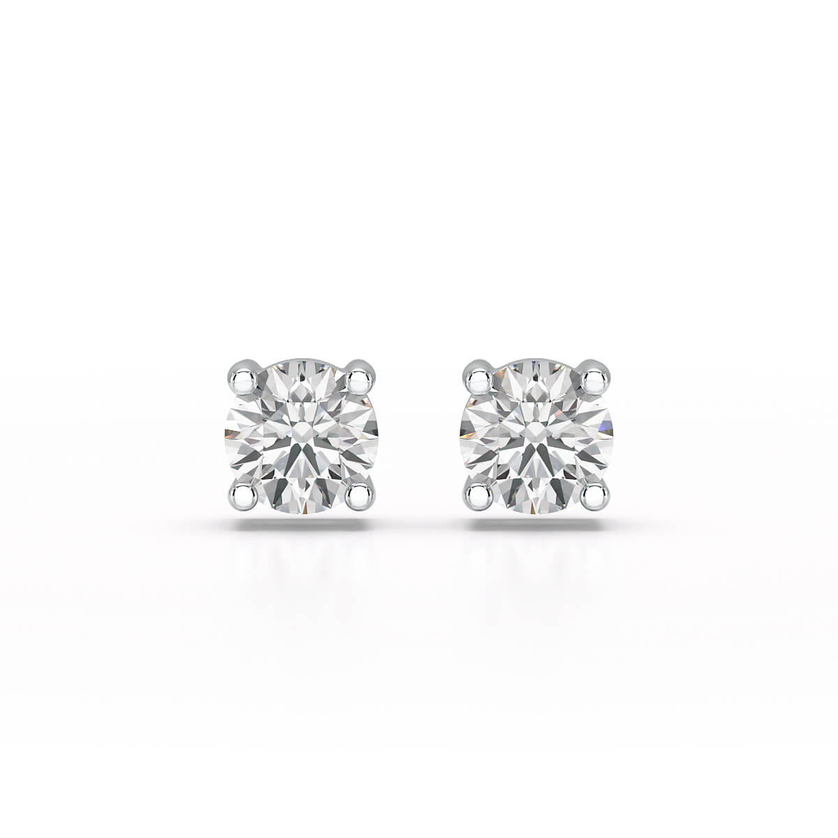 0.84 CT Lab Created Diamond Stud Earrings
