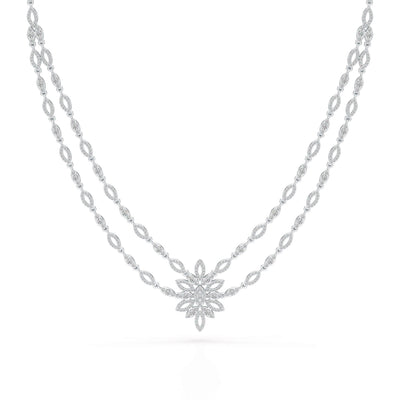 Layered Lab Grown Diamond 3.74 CT Necklace