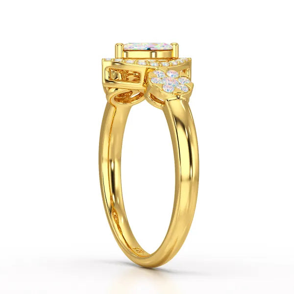 Marquise Cut 0.57 CT Lab Grown Diamond Ring