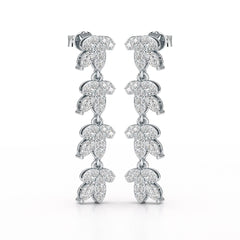 Marquise Cut 1.33 CT Lab Diamond Dangle Earring