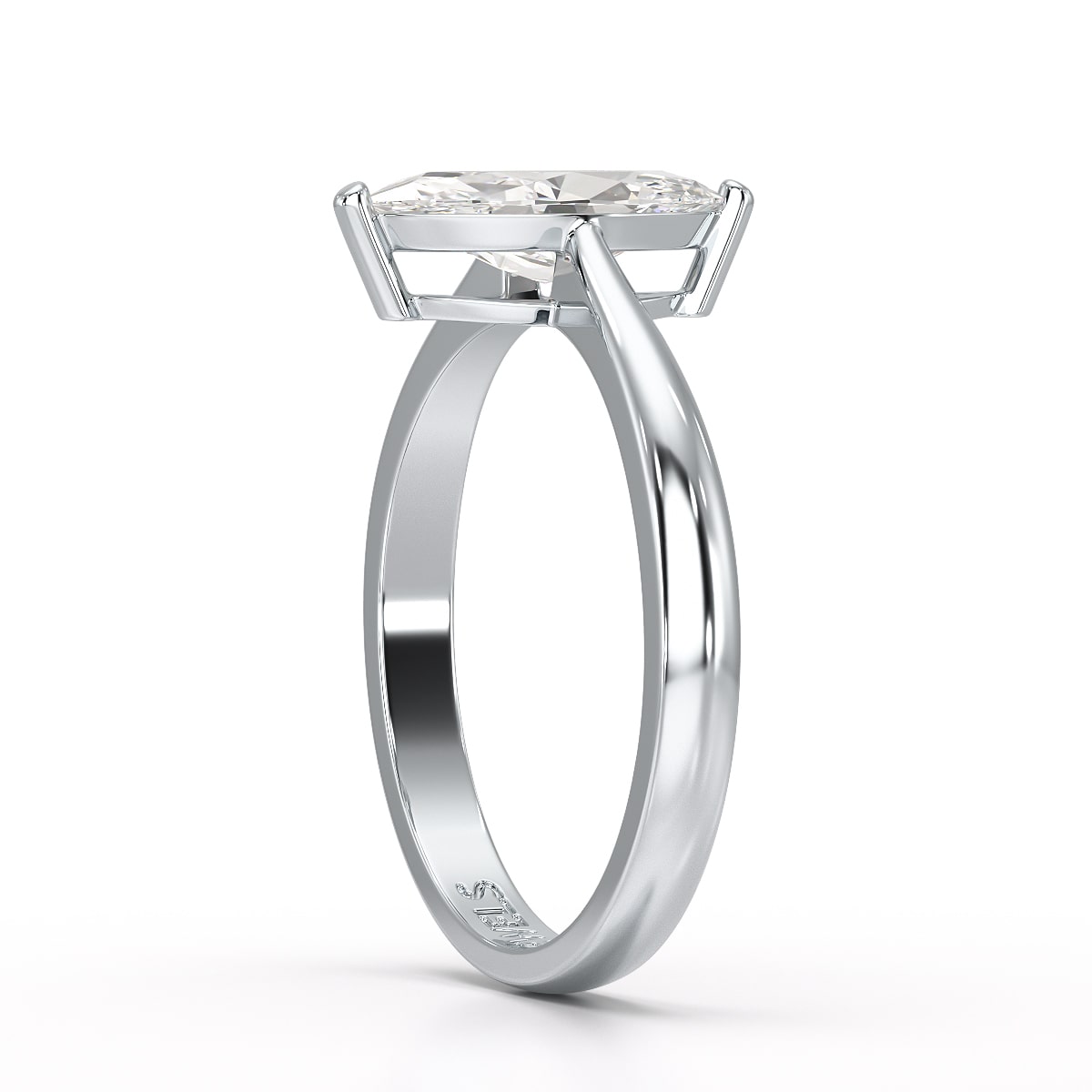 1 Ct Marquise Cut Lab Diamond Solitaire Engagement Rings