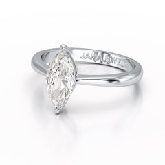 1 CT Marquise Cut Lab Diamond Solitaire Engagement Ring
