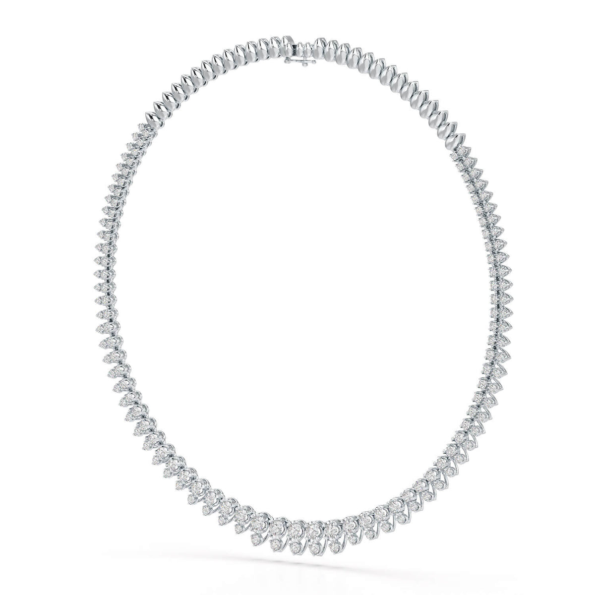 6.8 CT Classic Lab Diamond Collar Necklace