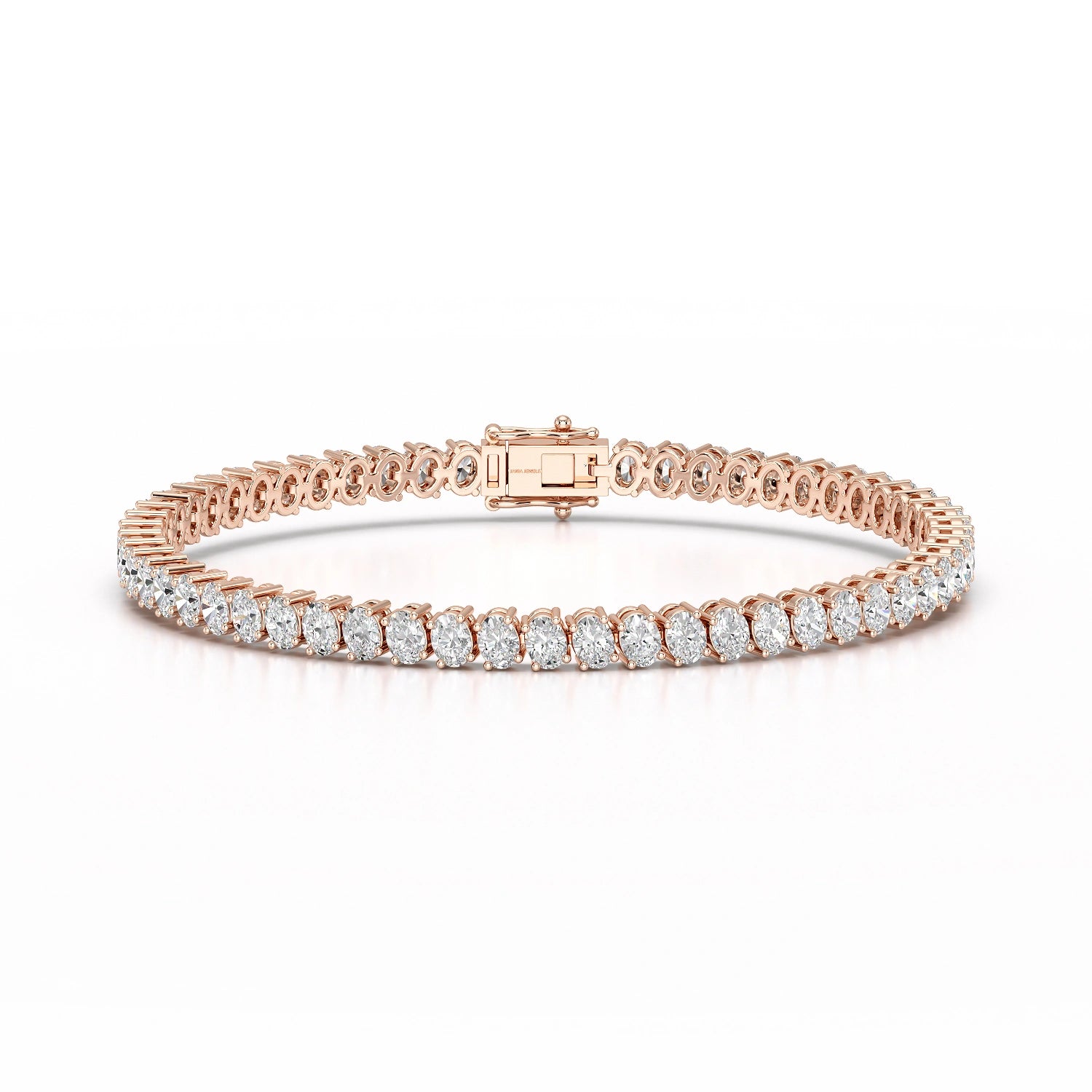 8.55 CT Oval Lab Grown Diamond Tennis Bracelet