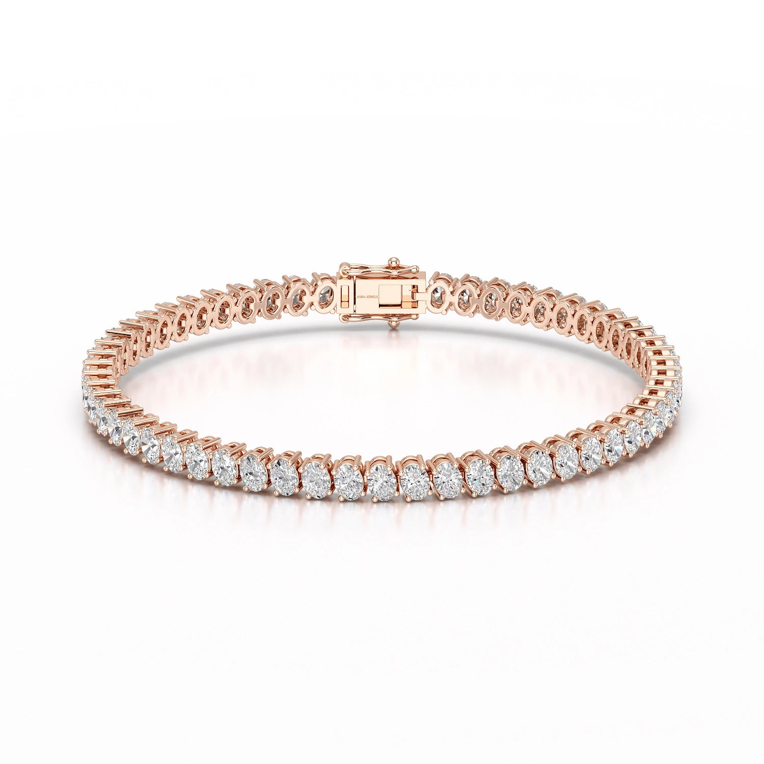 8.55 CT Oval Lab Grown Diamond Tennis Bracelet