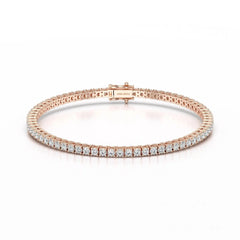 4.5 CT Round cut Lab Diamond Tennis Bracelet
