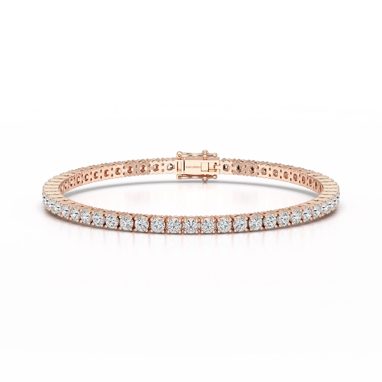 5.5 CT Round cut Lab Diamond Tennis Bracelet