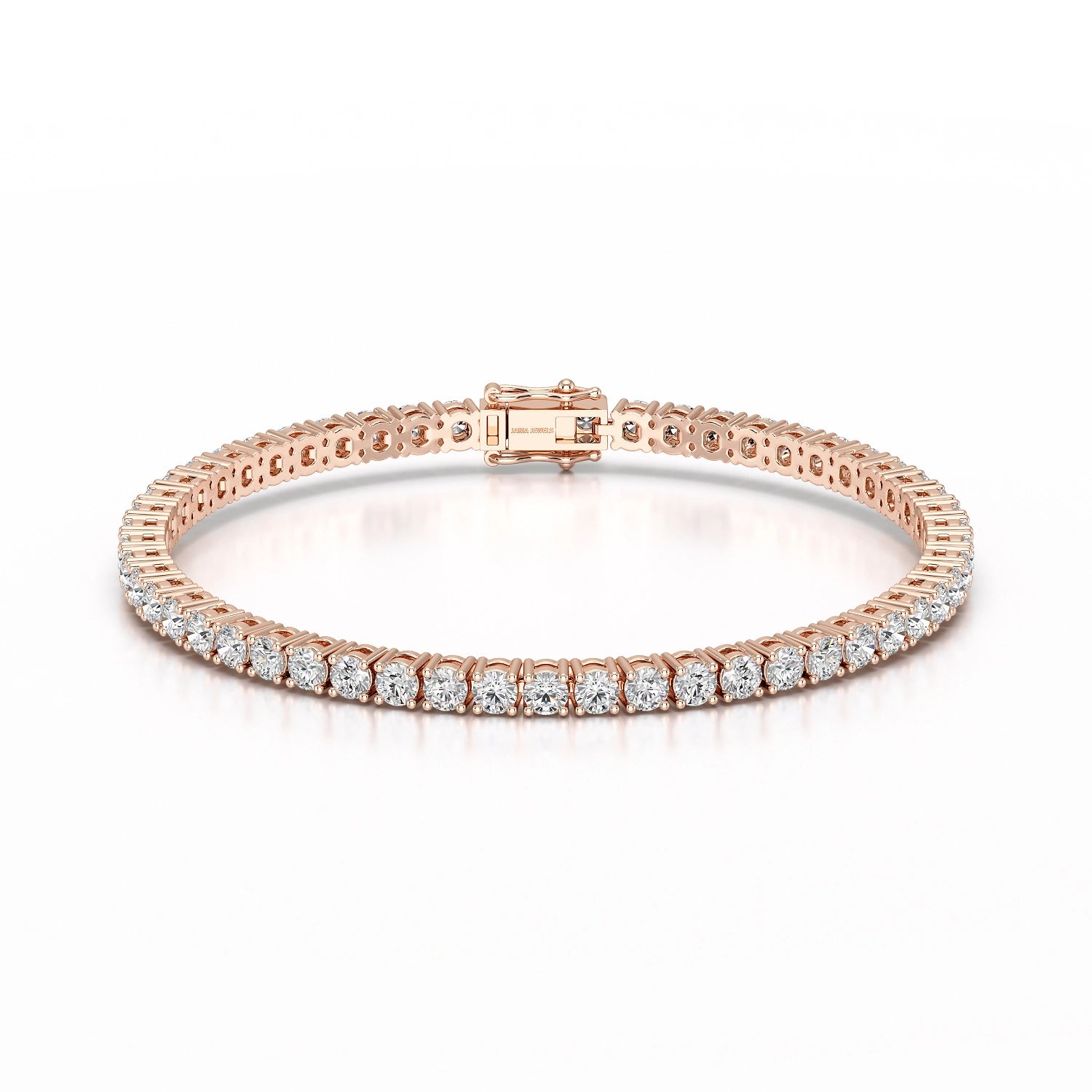 7 CT Round cut Lab Diamond Tennis Bracelet