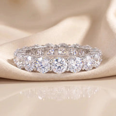 4.20 CT Round Diamond Eternity Band Jama Jewels
