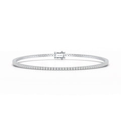 Simple Round 1.48 CT Lab Diamond Bracelet