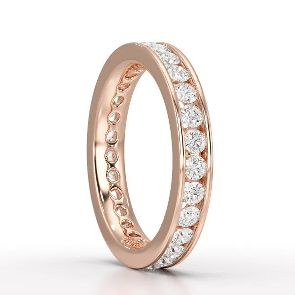 Simple Wedding Band 1.26 CT Lab Diamond Ring - Jama Jewels 