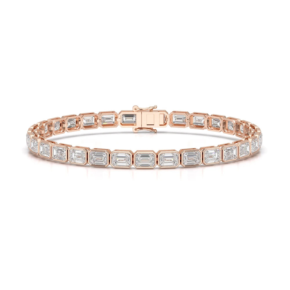 12 CT Emerald Cut Diamond Tennis Bracelet Jama Jewels