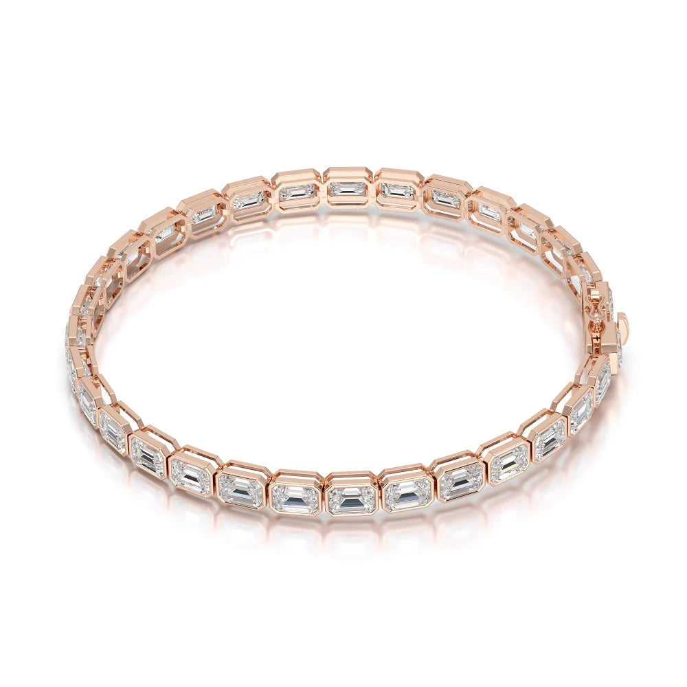 12 CT Emerald Cut Diamond Tennis Bracelet Jama Jewels