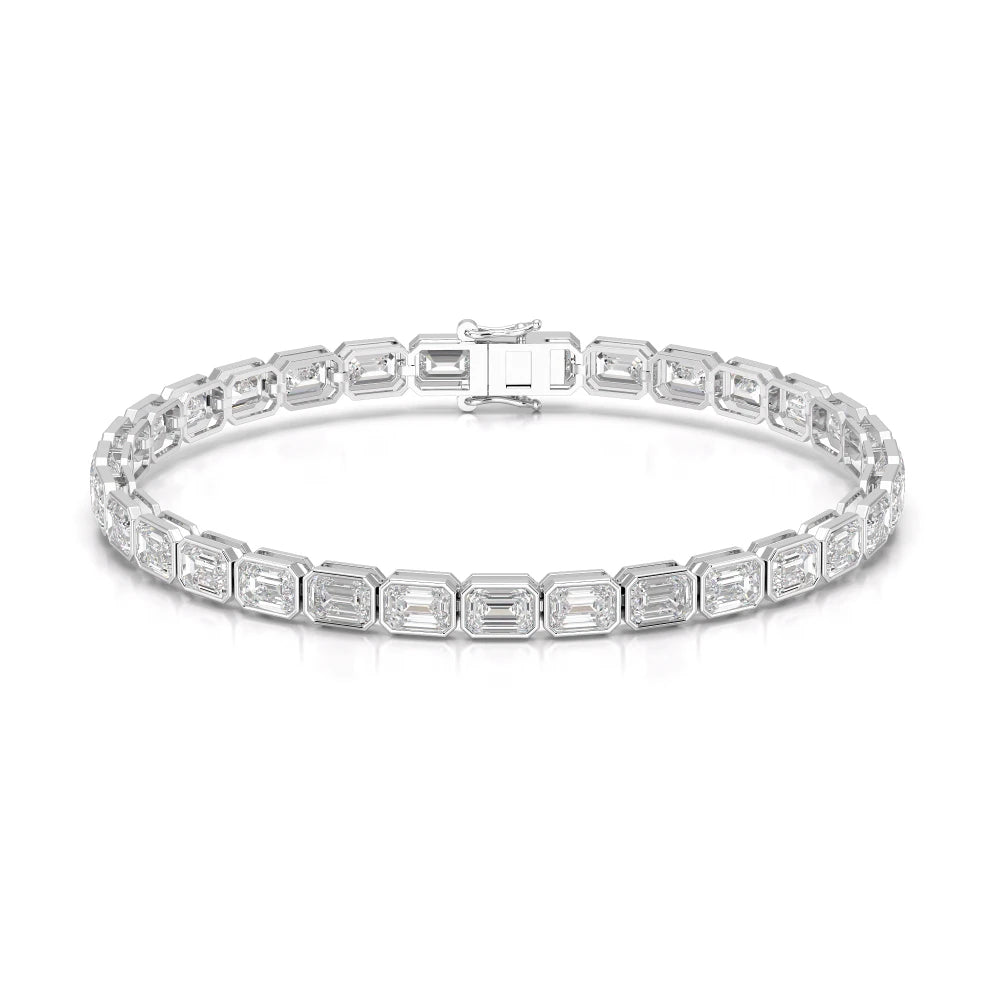 12 CT Emerald Cut Diamond Tennis Bracelet Jama Jewels