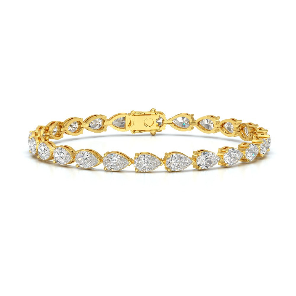 11.50 CT Pear Cut Diamond Tennis Bracelet Jama Jewels