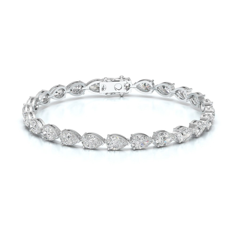 11.50 CT Pear Cut Diamond Tennis Bracelet Jama Jewels