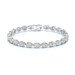 11.50 CT Pear Cut Diamond Tennis Bracelet Jama Jewels