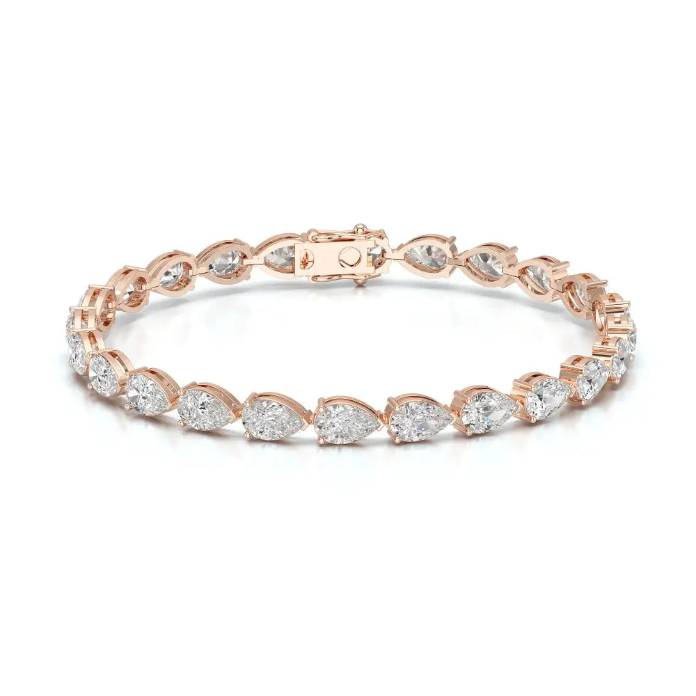 11.50 CT Pear Cut Diamond Tennis Bracelet Jama Jewels