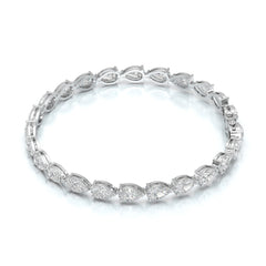 11.50 CT Pear Cut Diamond Tennis Bracelet Jama Jewels