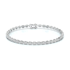 3.90 CT Pear Cut Diamond Tennis Bracelet Jama Jewels