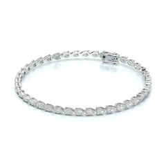 3.90 CT Pear Cut Diamond Tennis Bracelet Jama Jewels