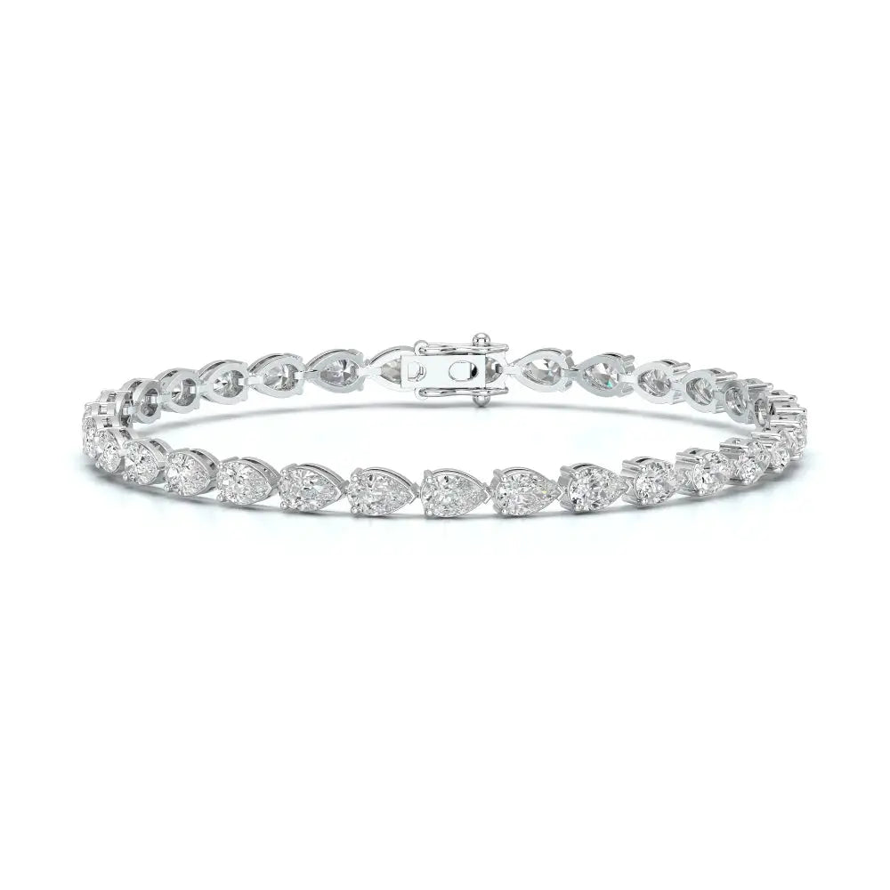 7.25 CT Pear Cut Diamond Tennis Bracelet Jama Jewels