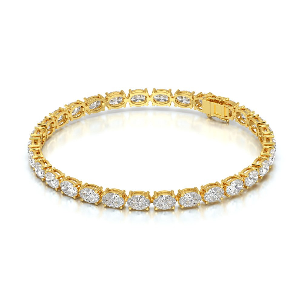 Oval Cut Diamond Tennis Bracelet Jama Jewels