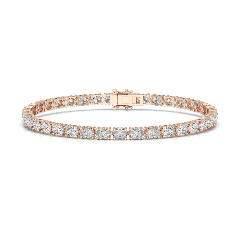 7.40 CT Oval Cut Diamond Tennis Bracelet Jama Jewels