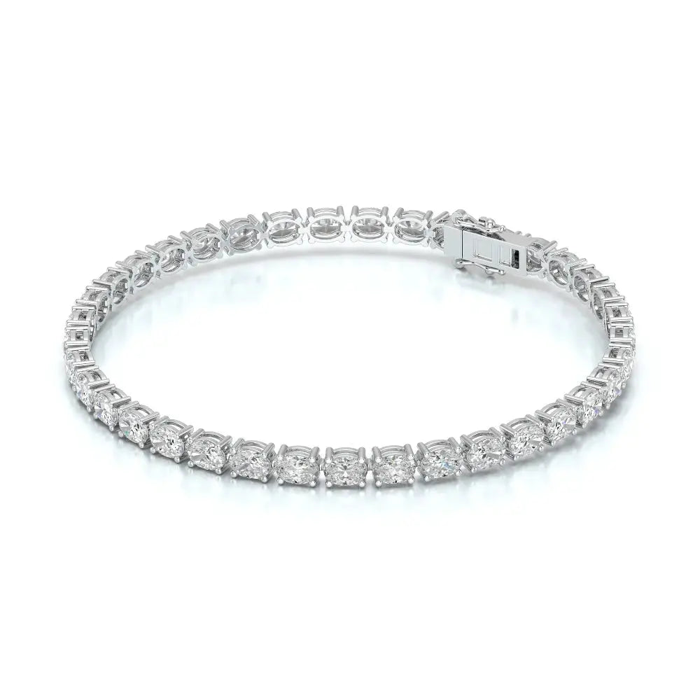 7.40 CT Oval Cut Diamond Tennis Bracelet Jama Jewels