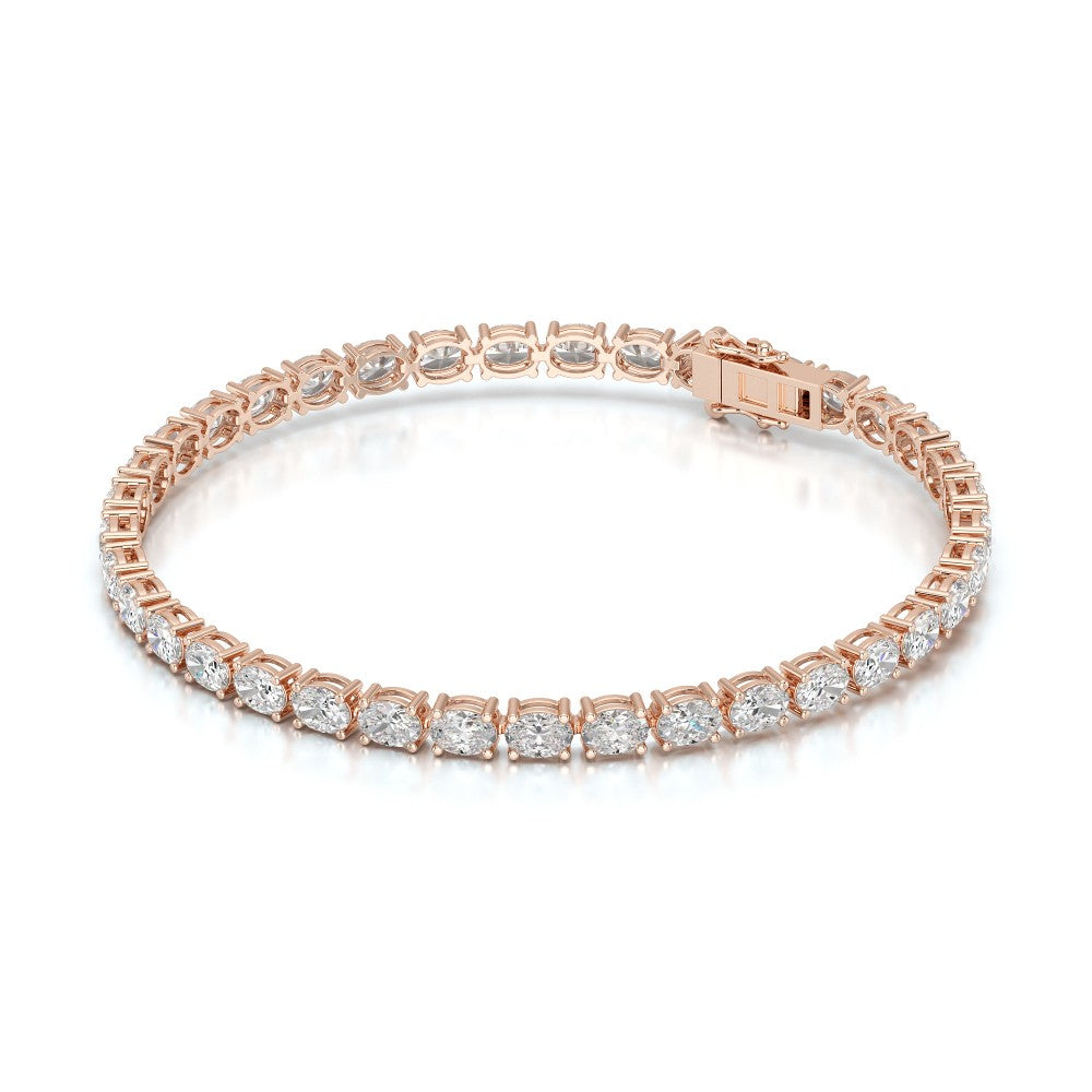 7.40 CT Oval Cut Diamond Tennis Bracelet Jama Jewels