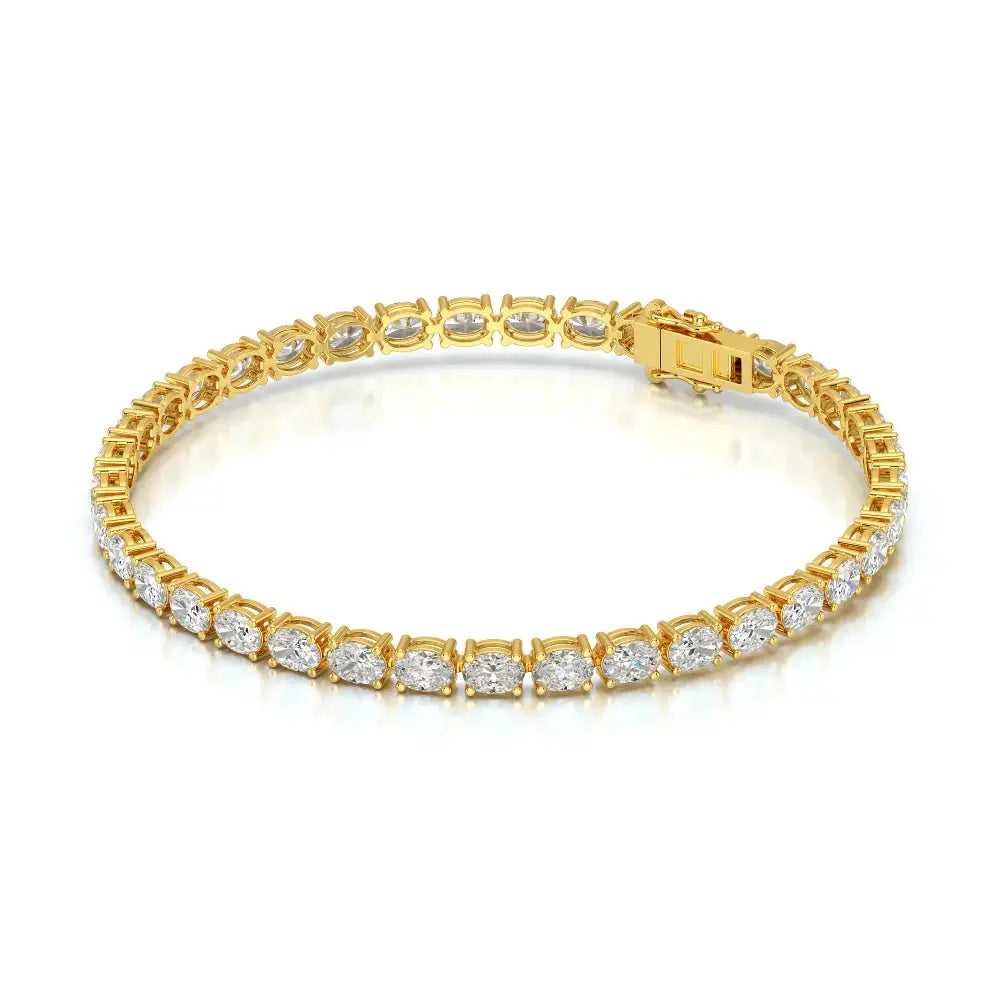 7.40 CT Oval Cut Diamond Tennis Bracelet Jama Jewels