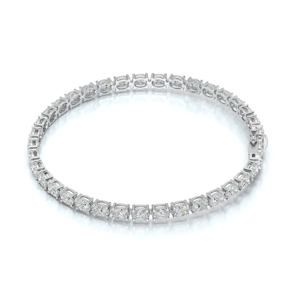 7.40 CT Oval Cut Diamond Tennis Bracelet Jama Jewels