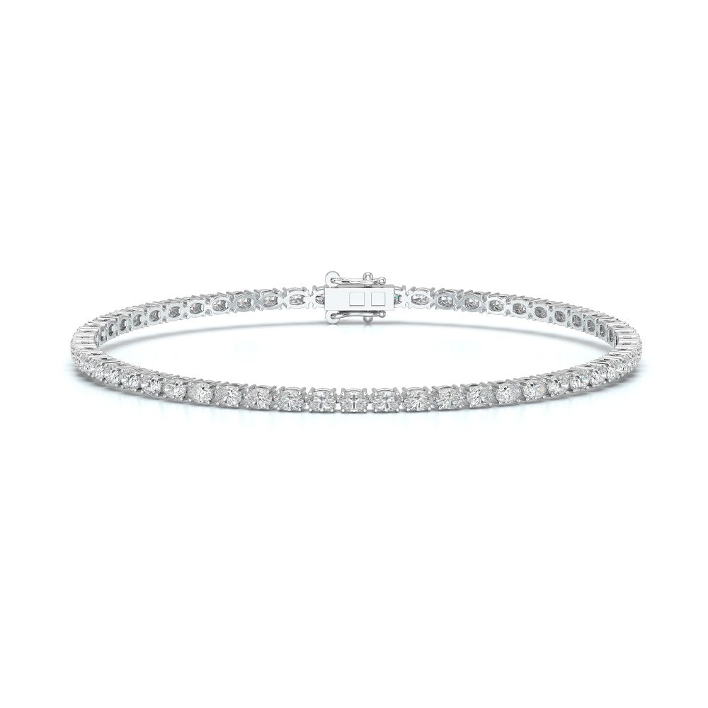 3.85 CT Oval Cut Diamond Tennis Bracelet Jama Jewels