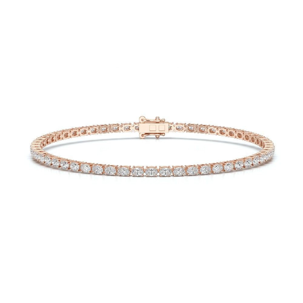 3.85 CT Oval Cut Diamond Tennis Bracelet Jama Jewels