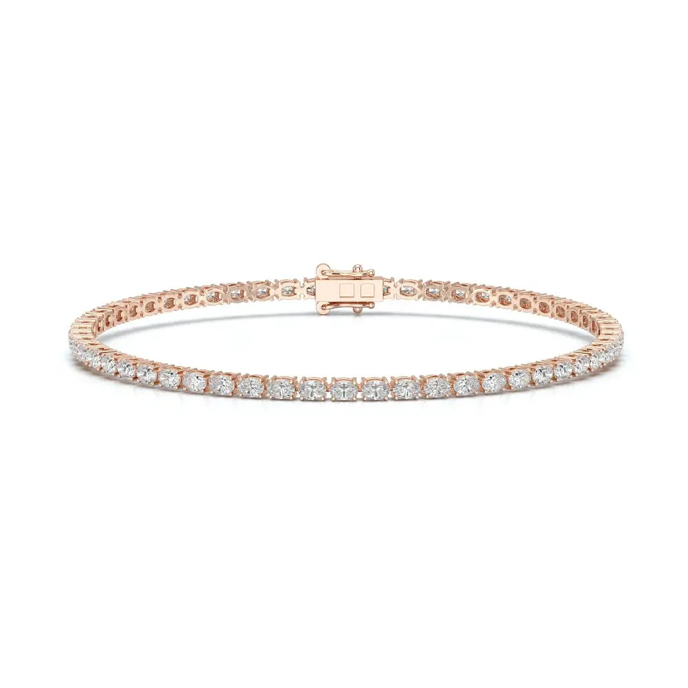 3.85 CT Oval Cut Diamond Tennis Bracelet Jama Jewels