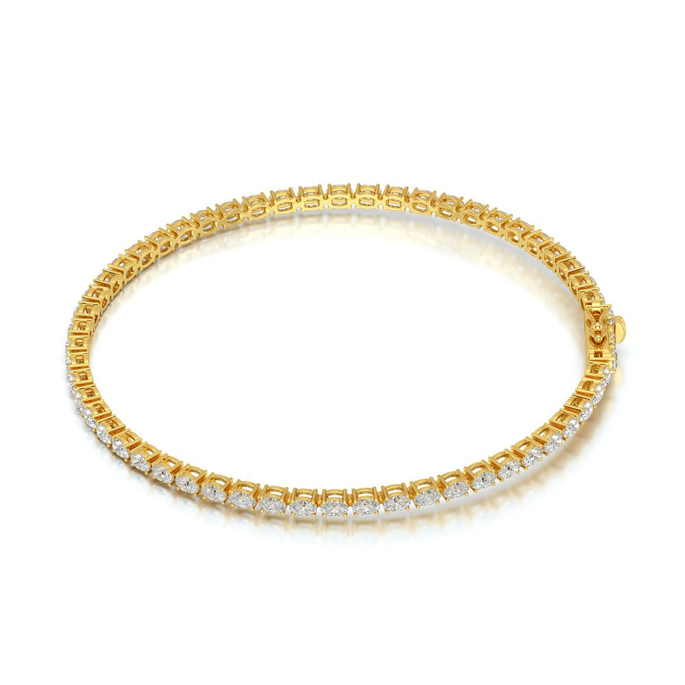 3.85 CT Oval Cut Diamond Tennis Bracelet Jama Jewels