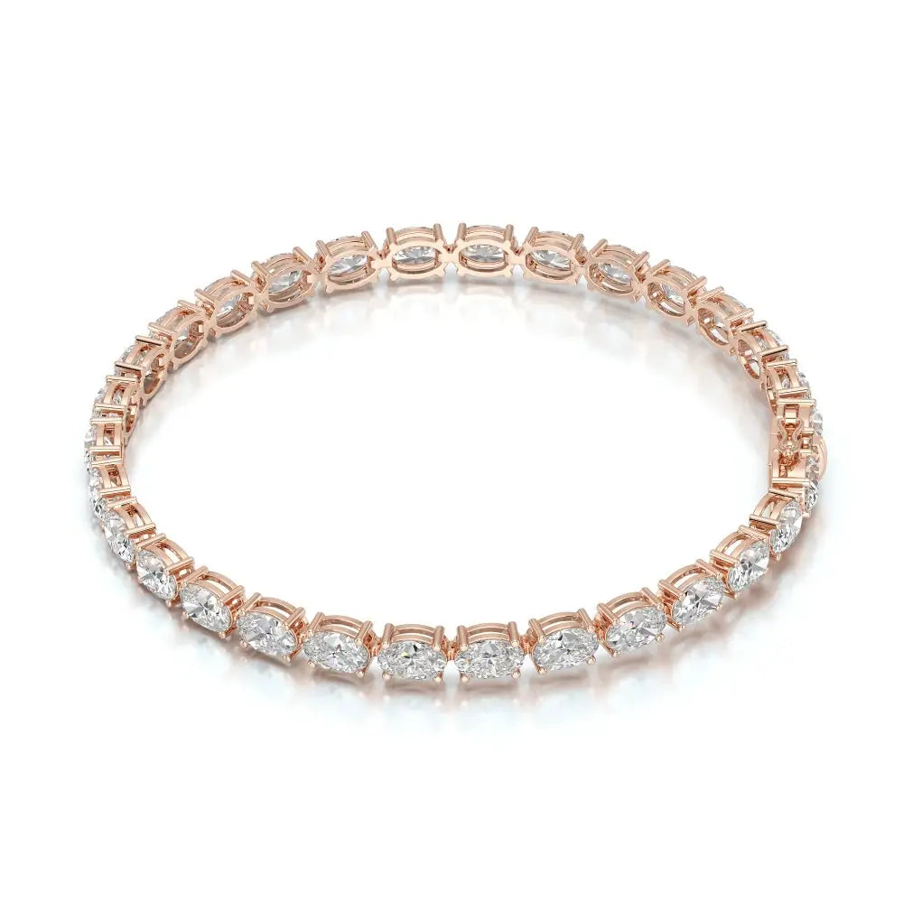 12 CT Oval Cut Diamond Tennis Bracelet Jama Jewels