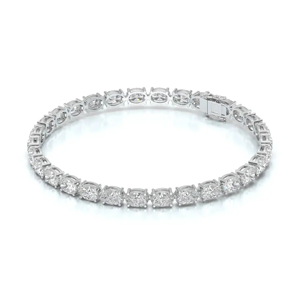 12 CT Oval Cut Diamond Tennis Bracelet Jama Jewels