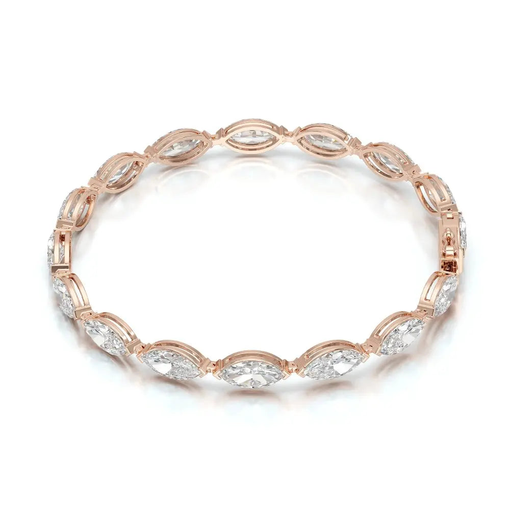 12 CT Marquise Cut Diamond Tennis Bracelet Jama Jewels