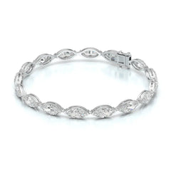 12 CT Marquise Cut Diamond Tennis Bracelet Jama Jewels
