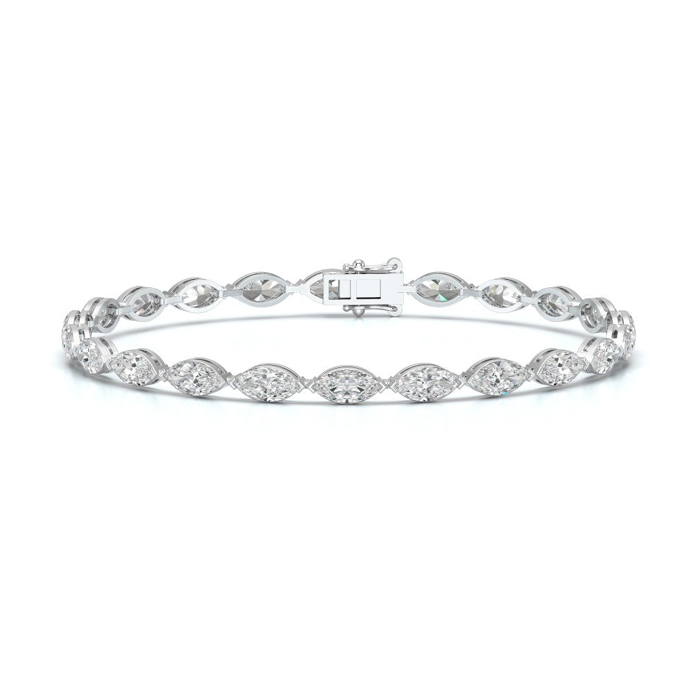 7.35 CT Marquise Cut Diamond Tennis Bracelet Jama Jewels