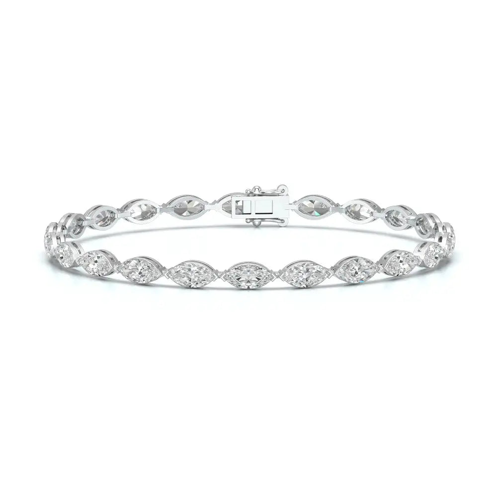 7.35 CT Marquise Cut Diamond Tennis Bracelet Jama Jewels