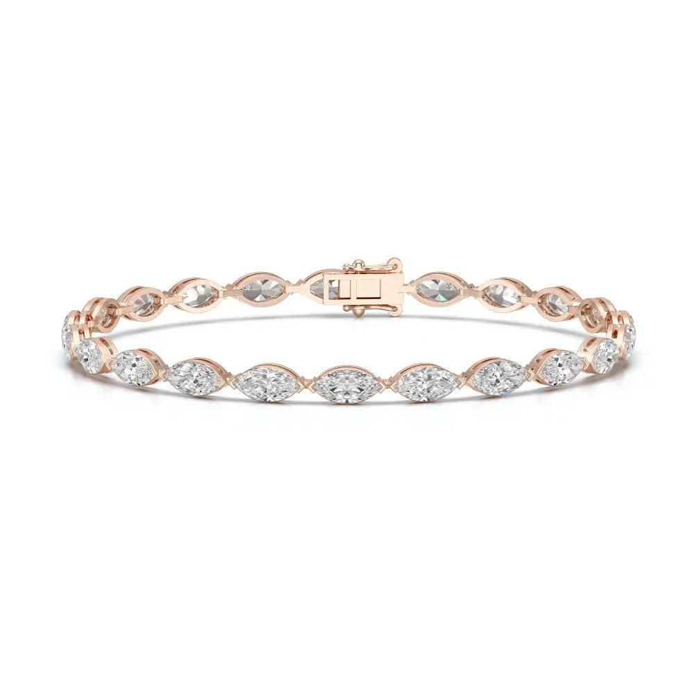 7.35 CT Marquise Cut Diamond Tennis Bracelet Jama Jewels