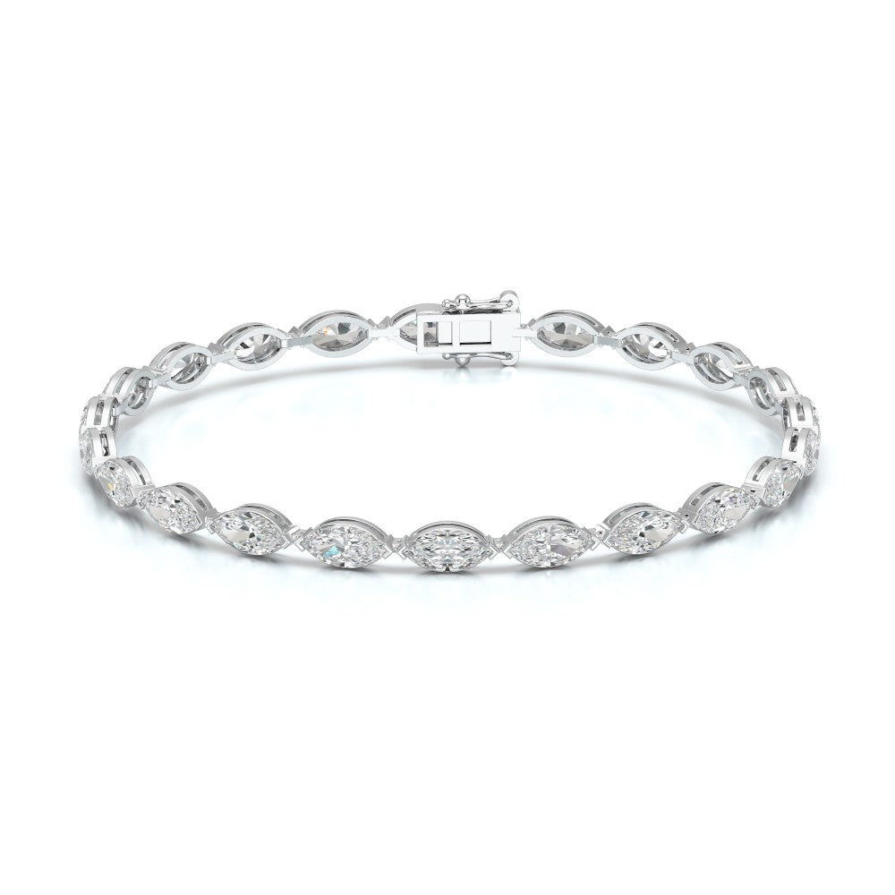 7.35 CT Marquise Cut Diamond Tennis Bracelet Jama Jewels