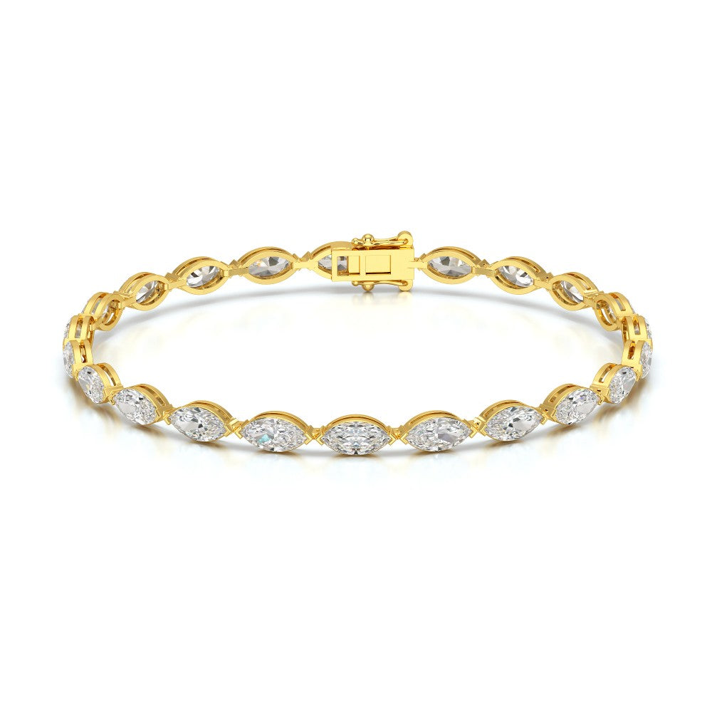 7.35 CT Marquise Cut Diamond Tennis Bracelet Jama Jewels
