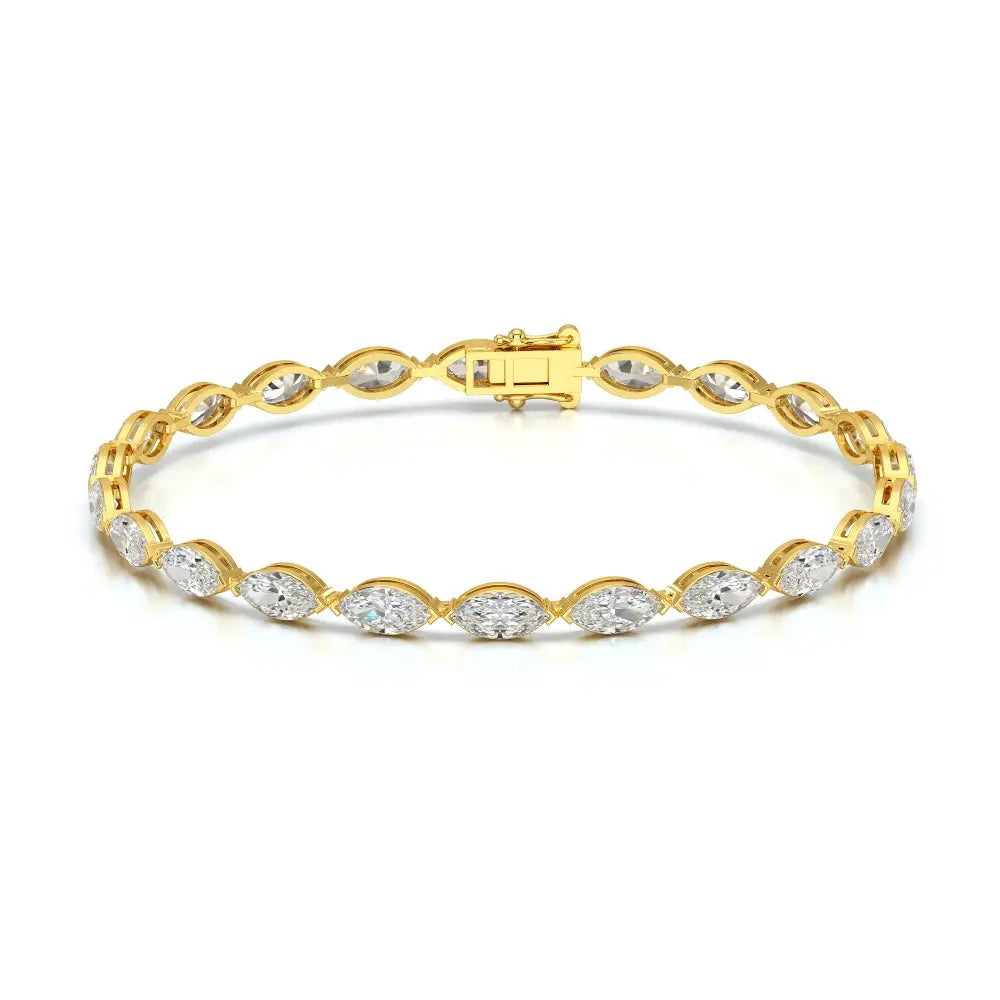 7.35 CT Marquise Cut Diamond Tennis Bracelet Jama Jewels