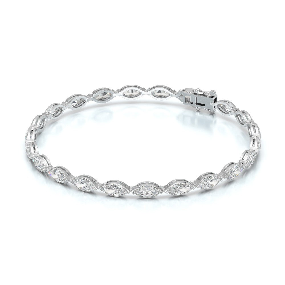 7.35 CT Marquise Cut Diamond Tennis Bracelet Jama Jewels